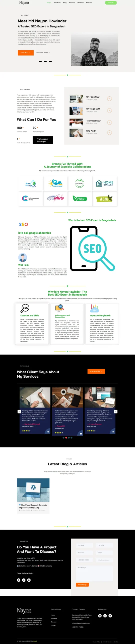 SEO Expert Portfolio Website
